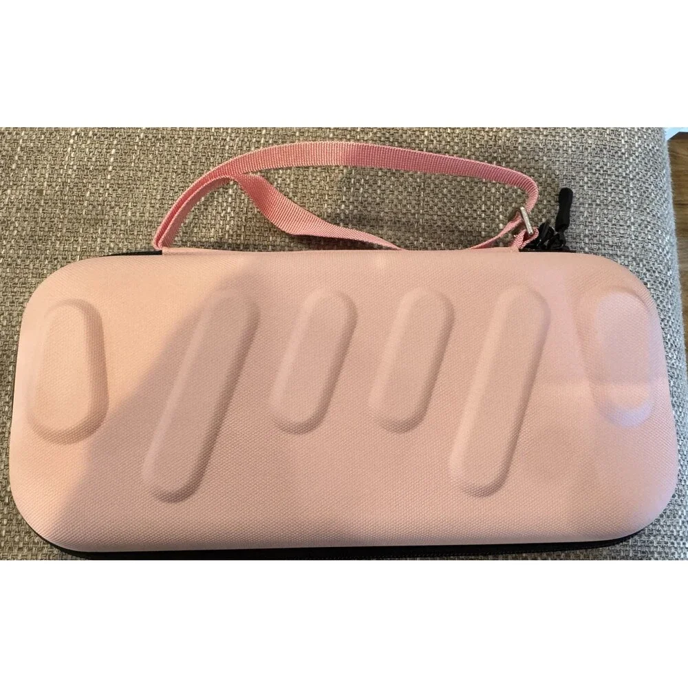Professional Barber Clipper Case – Hard EVA Shell Oxford Fabric Travel Pink New